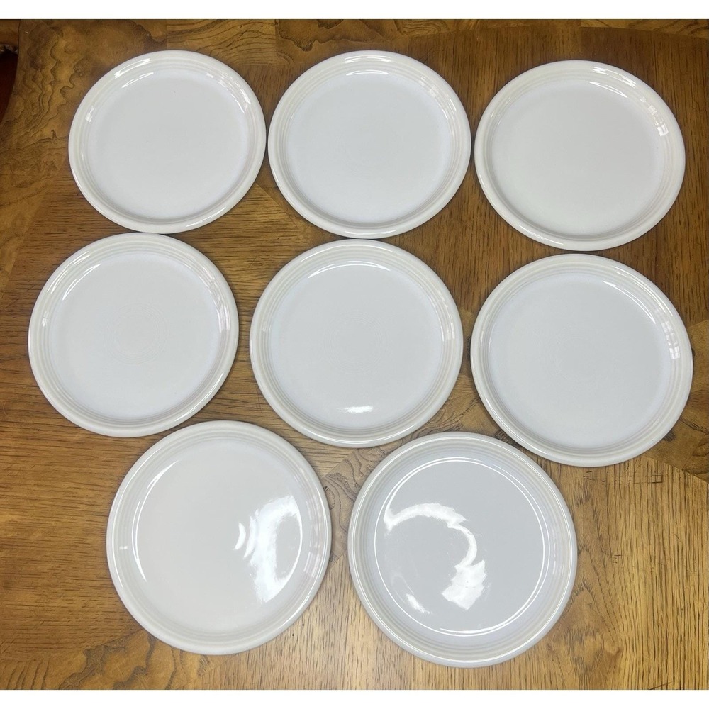 8 Mikasa Moderna Vanilla 7 3/4" Side Salad Luncheon Plates NG 014 Japan Sand